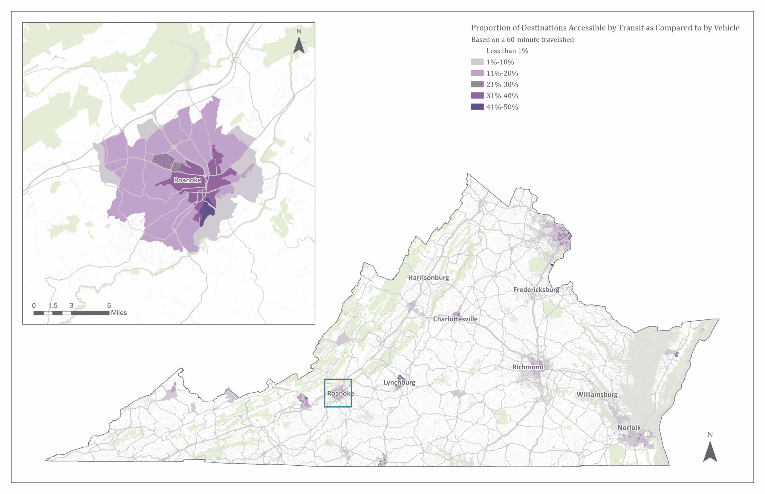 Access2Opportunity destination map